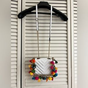 Aldo white shoulder bag